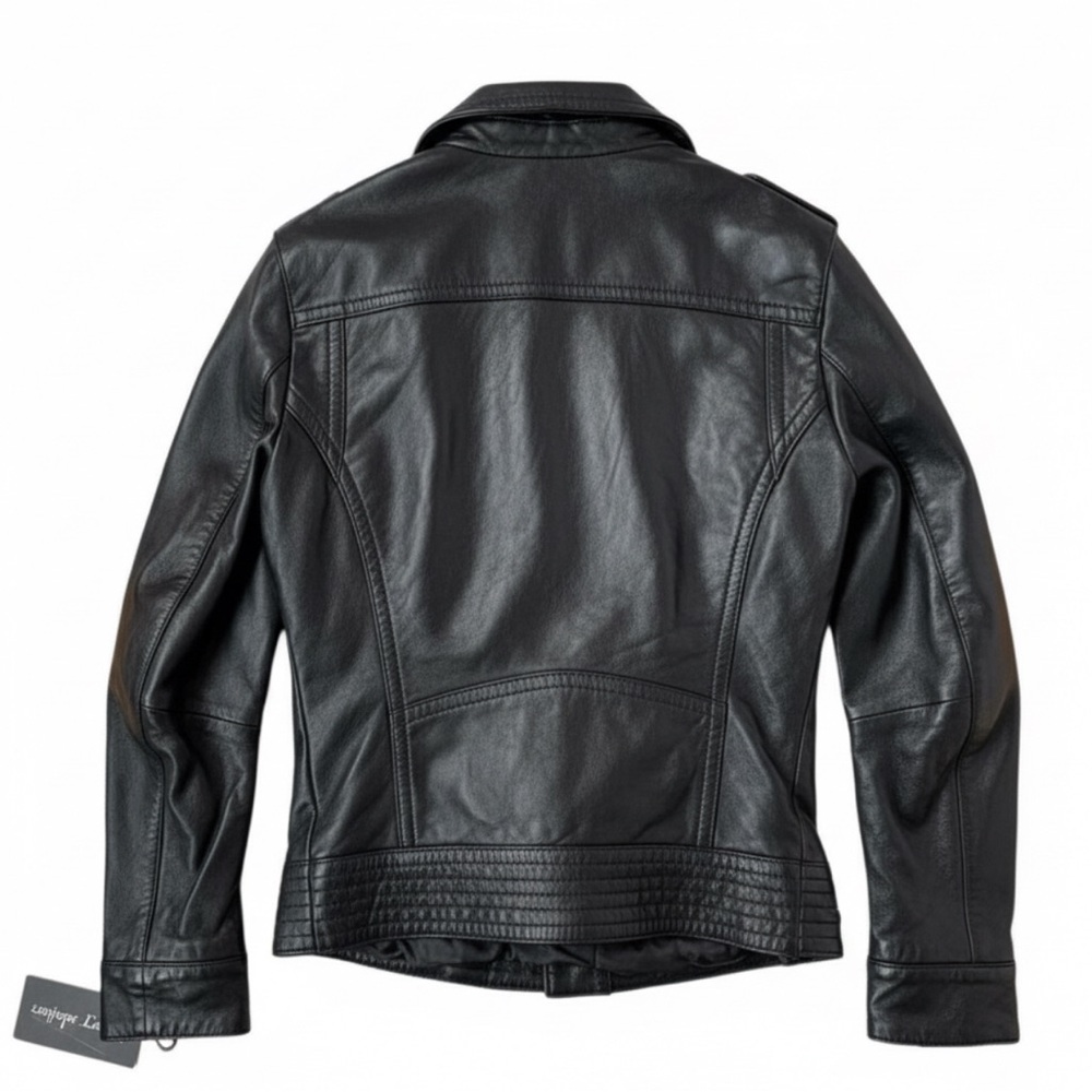 GUISEPPE leather Motorcycle black‎ jacket - Picture 2 of 16